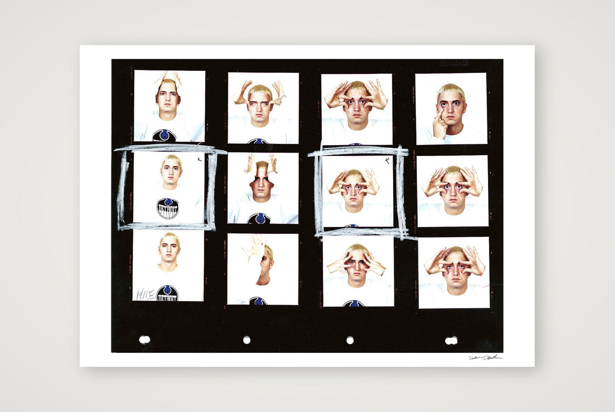 Eminem - Eyes Wide Open - Cross Process - Contact Sheet — A0 (119×84cm, 47×33") Print only